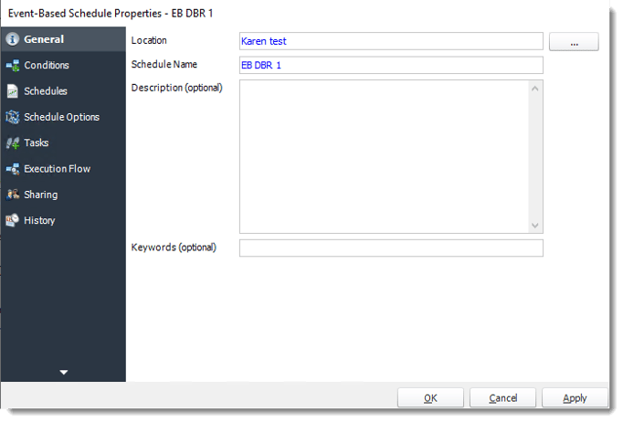 Power BI and SSRS. Event Based Schedule Properties in PBRS.