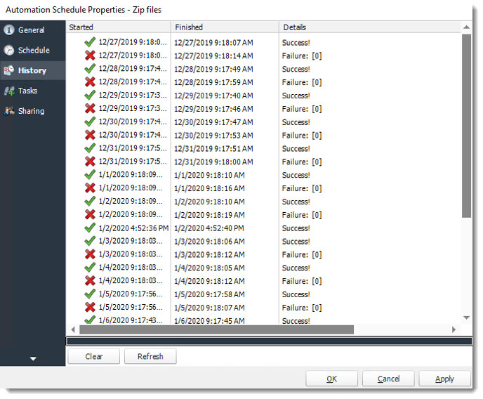 Power BI and SSRS. Automation Schedule Properties in PBRS.