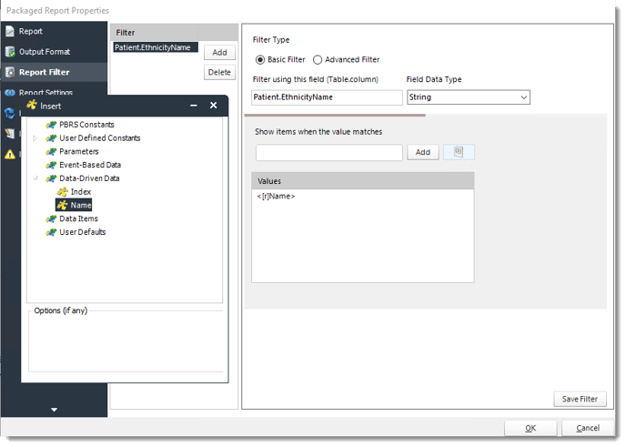 Power BI and SSRS. Package Report Properties of Package Schedule Report for Power BI in PBRS.