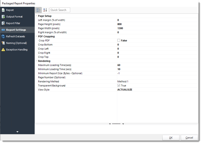 Power BI and SSRS. Package Report Properties of Package Schedule Report for Power BI in PBRS.