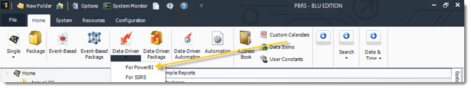 Power BI and SSRS. Data Driven Schedule in PBRS