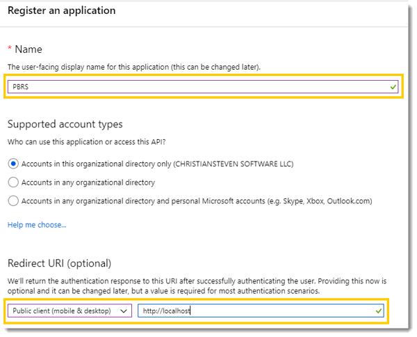 Power BI Reports: Adding Power BI account using Azure Active Directory Authentication in PBRS.