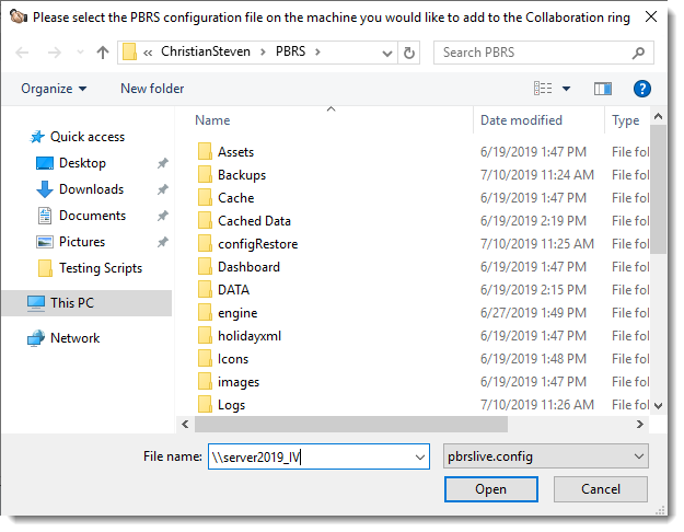 Power BI and SSRS Reports: Adding a Collaborator machine in PBRS.