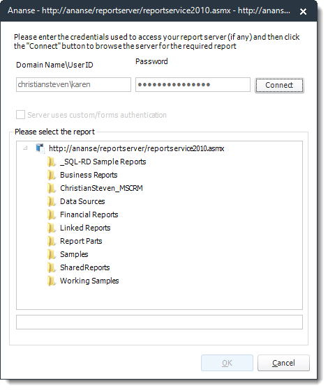 Power BI and SSRS Reports: Report Server Browser in PBRS.