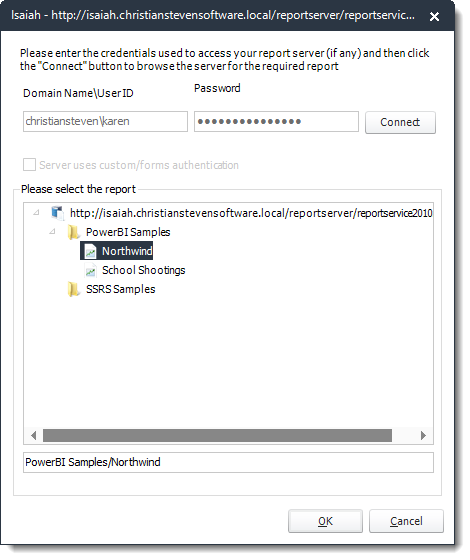 Power BI and SSRS Reports: General Wizard in Single Schedule Wizard in PBRS.