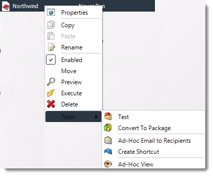 Power BI and SSRS Reports: Single Report Schedule Context Menu in PBRS.