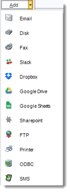 Crystal Reports: Default Destination in Options in CRD.