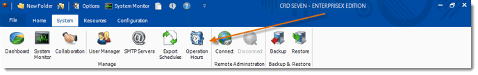 Crystal Reports: CRD System Menu.
