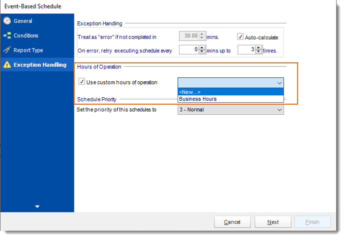 Crystal Reports: Applying Operational Hours in CRD.