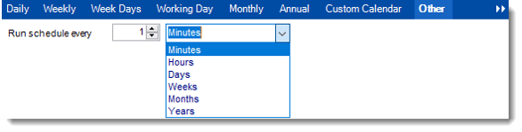 Crystal Reports: Schedule Wizard in Schedules in CRD.