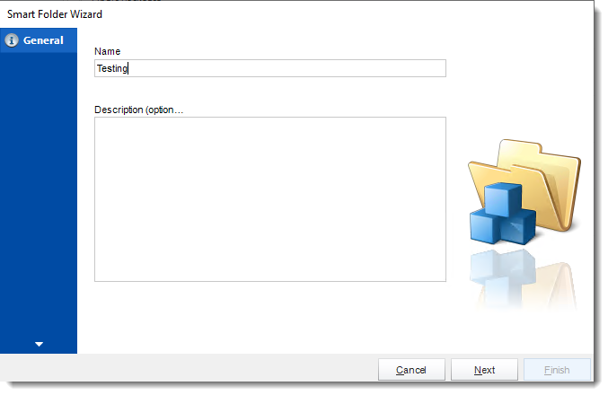 Crystal Reports: General Wizard in Smart Folders in CRD.