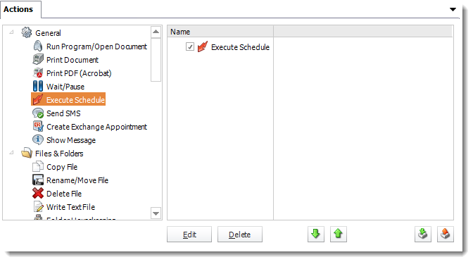 SS Schedule Export Fails Custom Actions