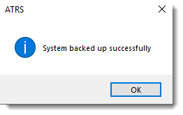 Backup success