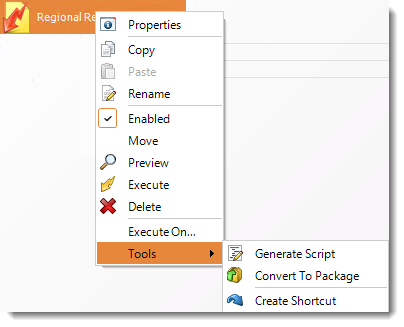 Context Menu Data Driven