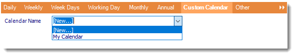 Run Custom Calendar