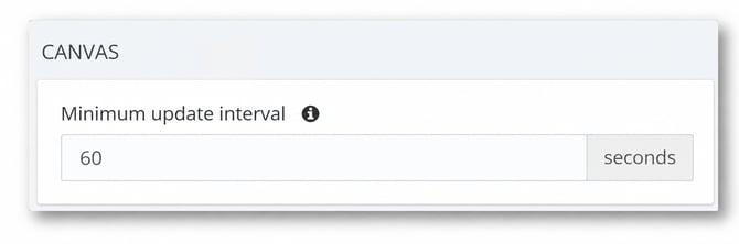 Canvas Settings Interval Panel