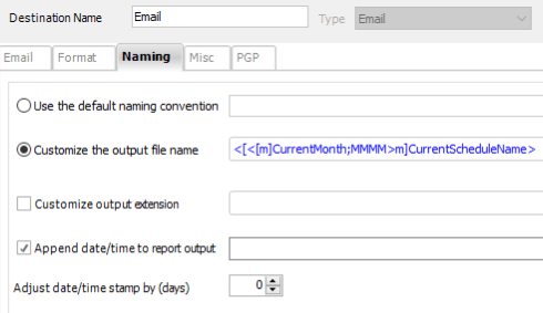 Excel Custom Naming
