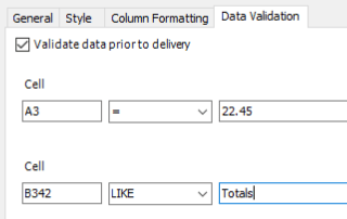 Power BI Excel Export Data Validation