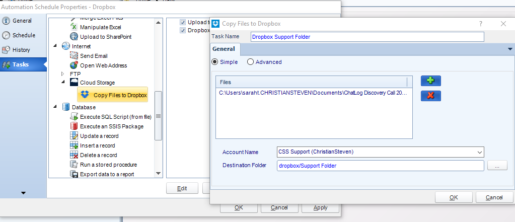 How To Upload An SSRS Report To Dropbox