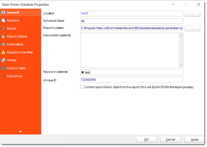 SQL Server database settings screen displaying configuration options and parameters for database management.