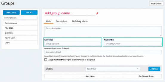 IntelliFront Groups Management UI