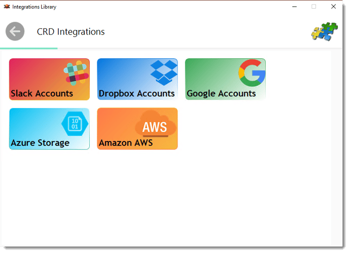 Crystal Reports: Integrations Library in CRD.