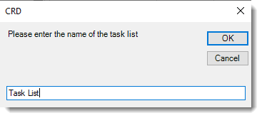 Crystal Report: Task list pop up in CRD.