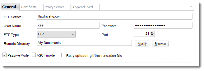 Crystal Reports: FTP Destination in CRD.