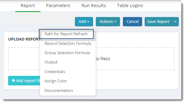 KPIs and Dashboards: Refreshing Crystal Reports in IntelliFront BI.