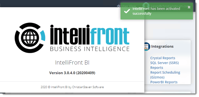 KPIs and Dashboards: Activating IntelliFront BI.