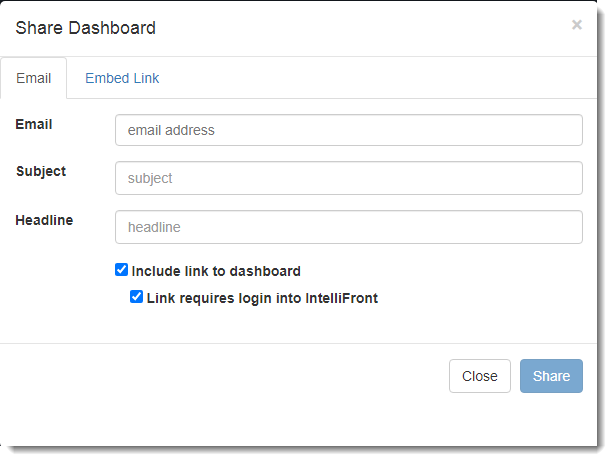 KPIs and Dashboard: Creating a Dashboards in IntelliFront BI.