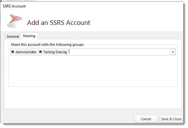 Sharing Power BI and SSRS Accounts in PBRS. 