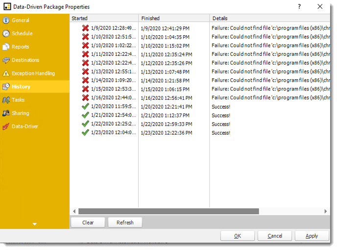 Power BI and SSRS. Data Driven Package Properties in PBRS.