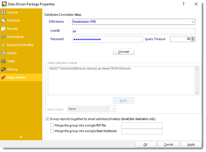 Power BI and SSRS. Data Driven Package Properties in PBRS.