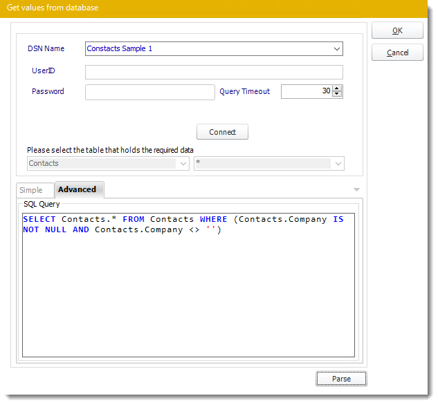 Power BI and SSRS. Get values from database interface in PBRS.