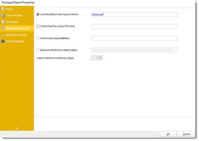 Power BI and SSRS: Packaged Report Properties Wizard in PBRS.