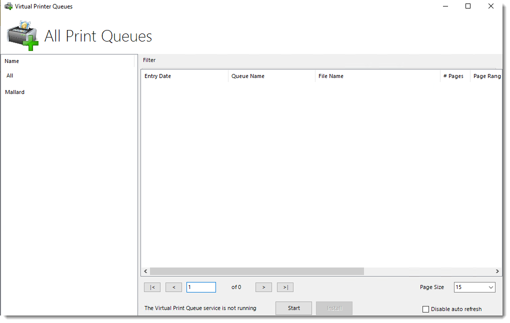 How do I use Virtual Print Queue?