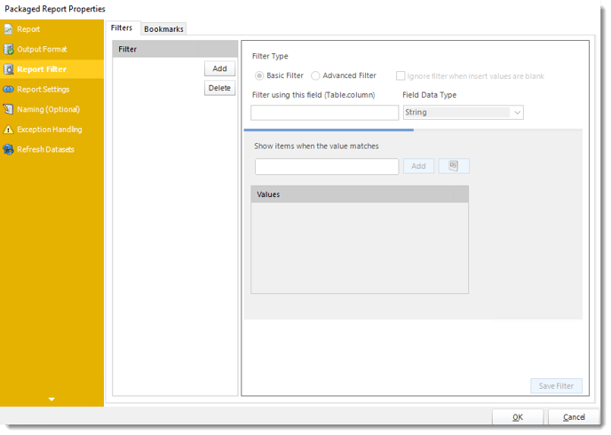 Power BI and SSRS. Package Report Properties of Package Schedule Report for Power BI in PBRS.