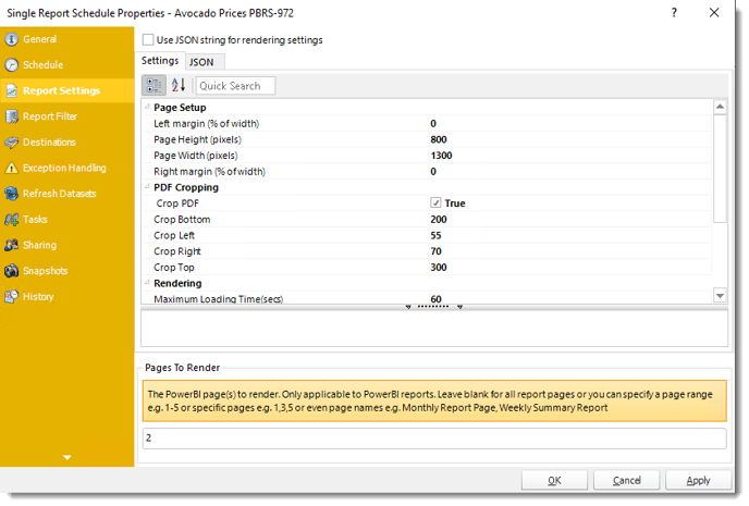 Power BI and SSRS. General Wizard of Single Report Schedule Properties in PBRS