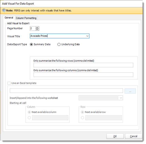 Power BI and SSRS. CSV Output Format section in Destination Wizard in PBRS.