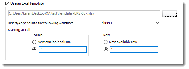 Power BI and SSRS. Excel format section in Destination Wizard in PBRS.
