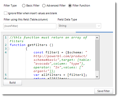 Power BI and SSRS. Report Filters Wizard of Single Report Schedule in PBRS