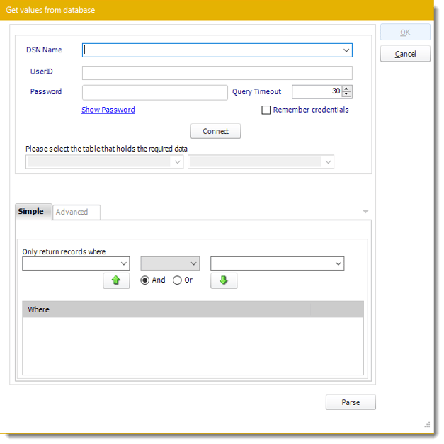 Power BI and SSRS. Get Values from Database interface in PBRS.