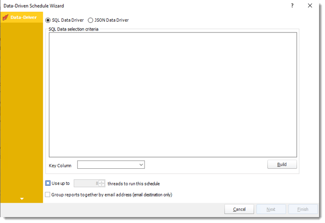 Power BI and SSRS. Data-Driven Wizard in Data Driven Schedule in PBRS