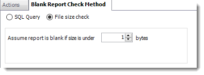 File Size Check Blank Report Check Method in PBRS