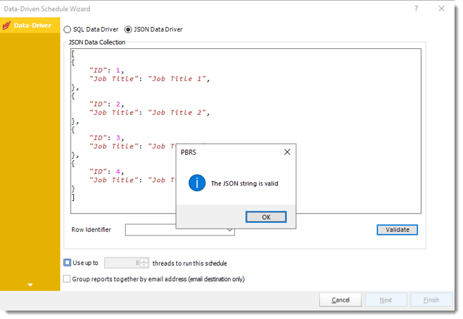 Power BI and SSRS. Data-Driven Wizard in Data Driven Schedule in PBRS
