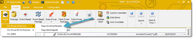 Power BI and SSRS. Single Report Schedule in PBRS