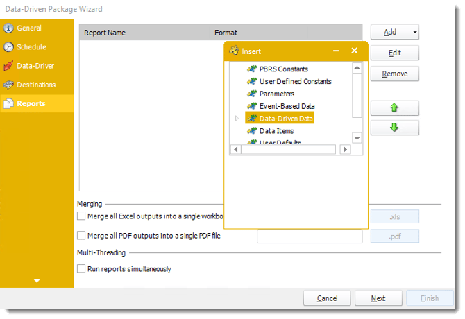 Power BI and SSRS. Reports Wizard in Data Driven Package in PBRS.