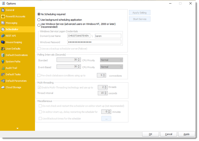 Power BI and SSRS: Resetting the Backup Server..