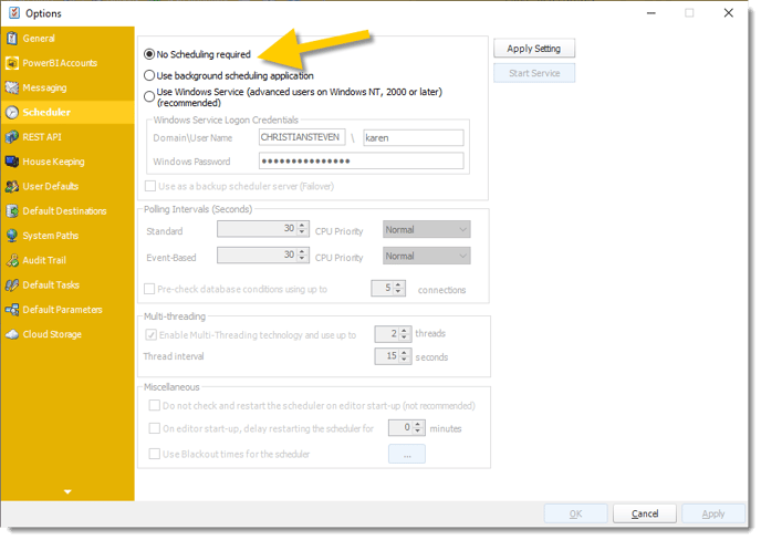 Power BI and SSRS: Resetting the Backup Server..